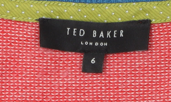 Ted Baker Men's Red Crew Neck Pullover Jumper 3XL