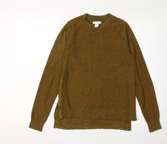 Womens UK Size XS H&M Brown Pullover Jumper