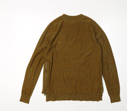 Womens UK Size XS H&M Brown Pullover Jumper