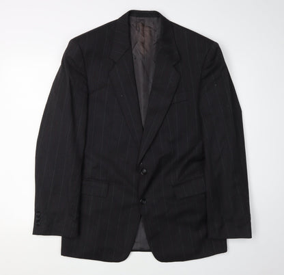 Mens UK Size 38 Bernhardt Regular Black Suit Jacket