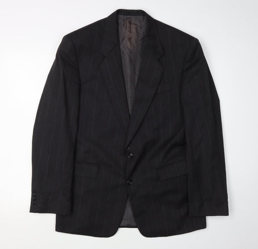 Mens UK Size 38 Bernhardt Regular Black Suit Jacket