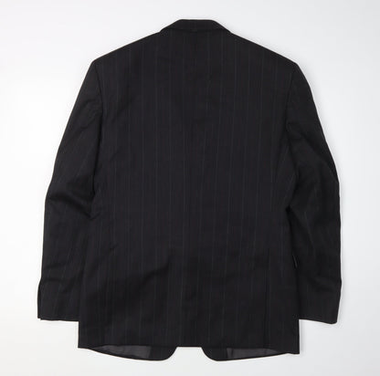 Mens UK Size 38 Bernhardt Regular Black Suit Jacket