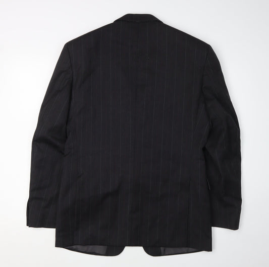 Mens UK Size 38 Bernhardt Regular Black Suit Jacket