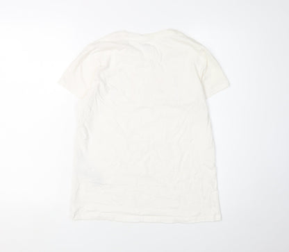 Womens UK Size S Levi's White Basic T-Shirt