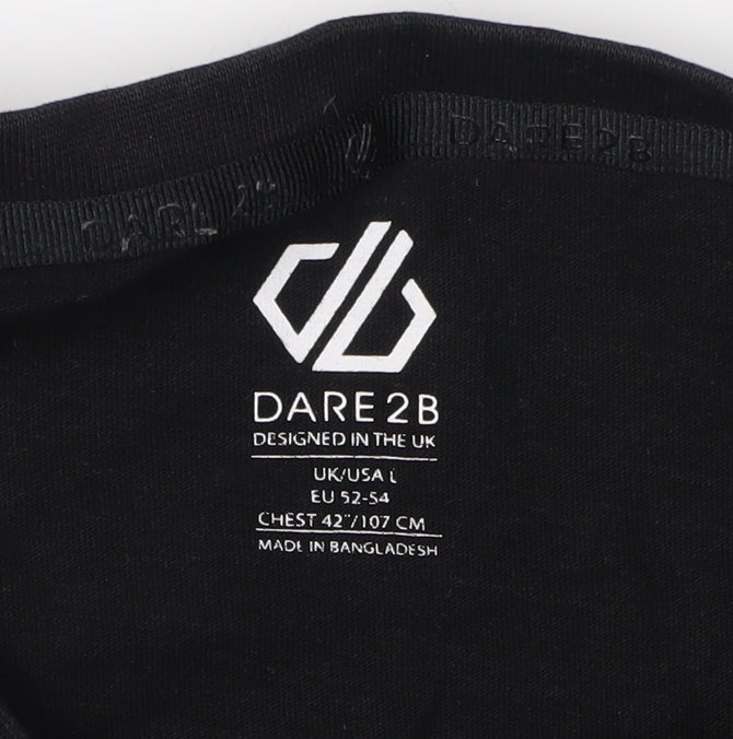 Mens UK Size L Dare 2B Black  T-Shirt