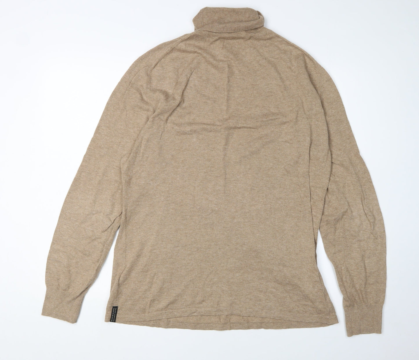 Womens UK Size L Scotch & Soda Beige Pullover Jumper