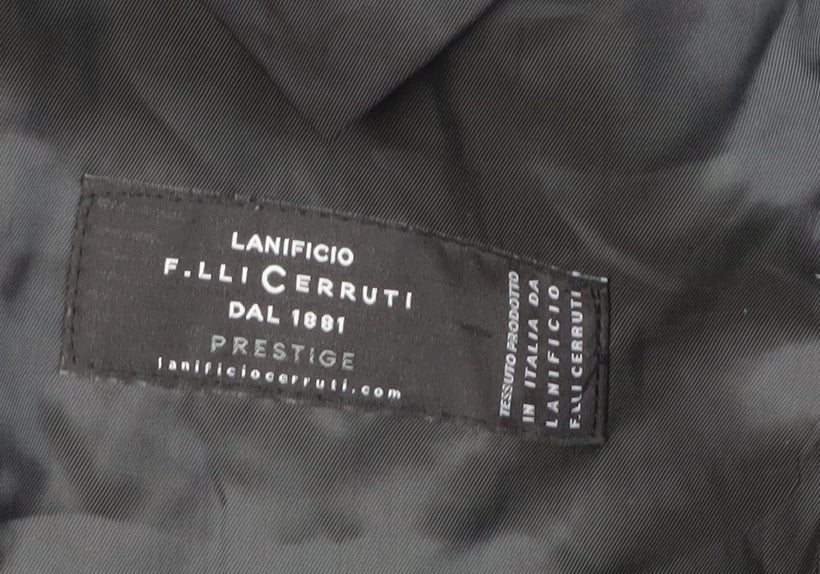 Mens UK Size 40 Cerruti Regular Black Suit Jacket