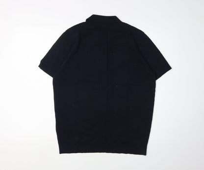 Ben Sherman Men’s Black Cotton Short Sleeve Polo Size M