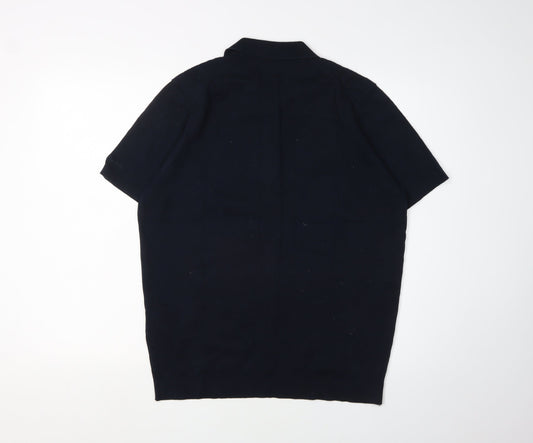 Ben Sherman Men’s Black Cotton Short Sleeve Polo Size M