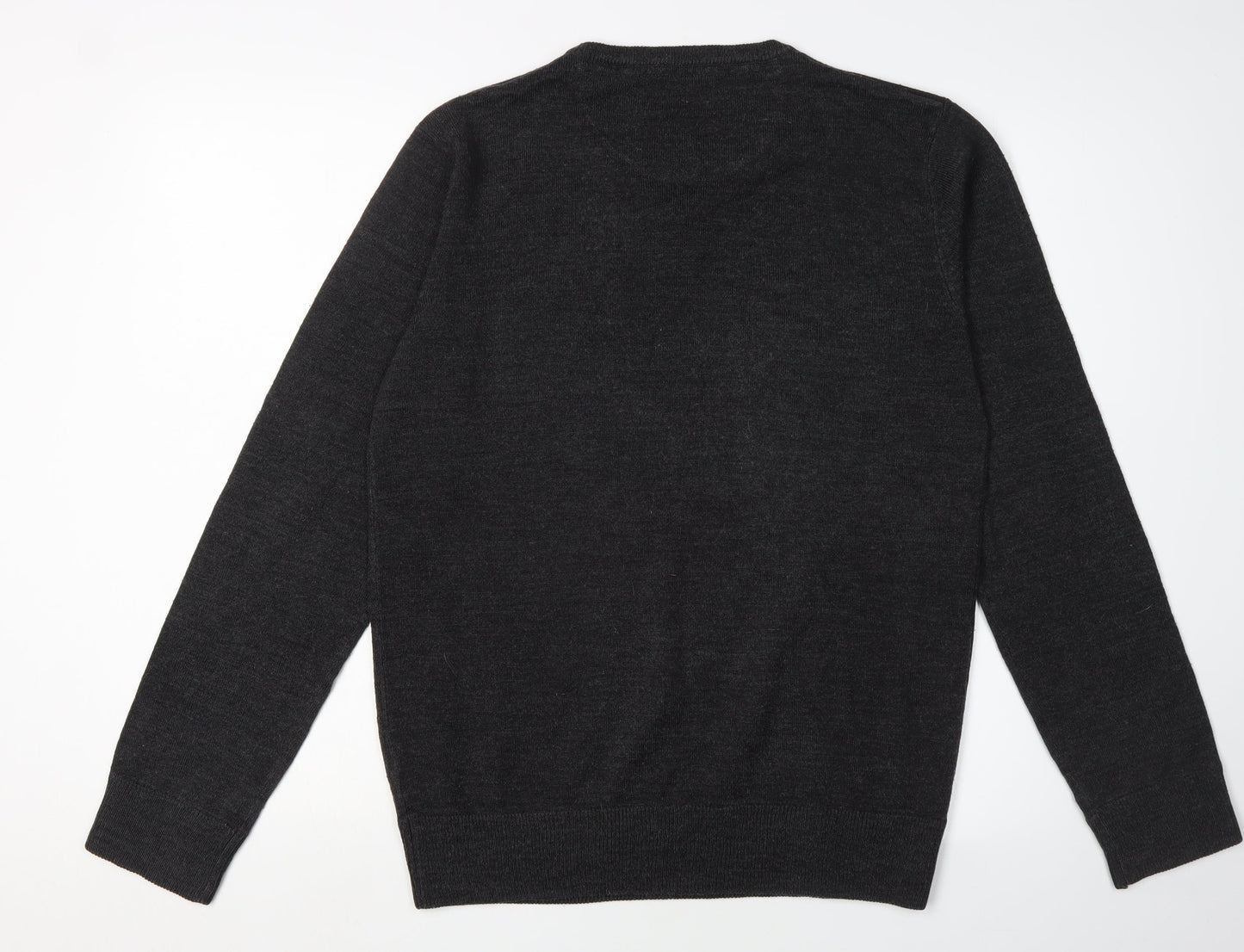 Brave Soul Men's Black Medium Pullover Jumper