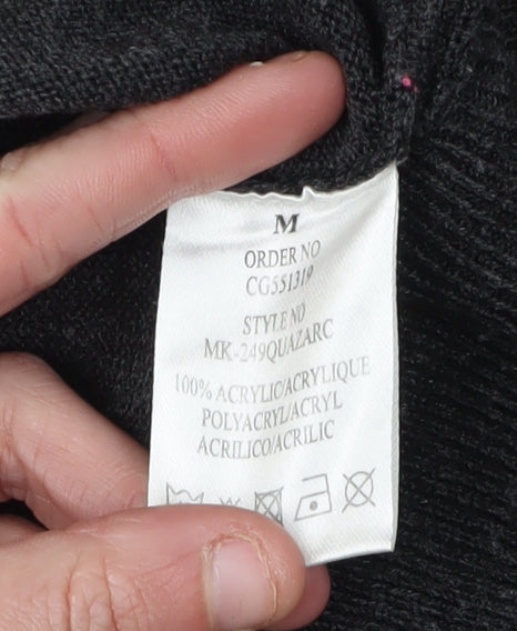 Brave Soul Men's Black Medium Pullover Jumper