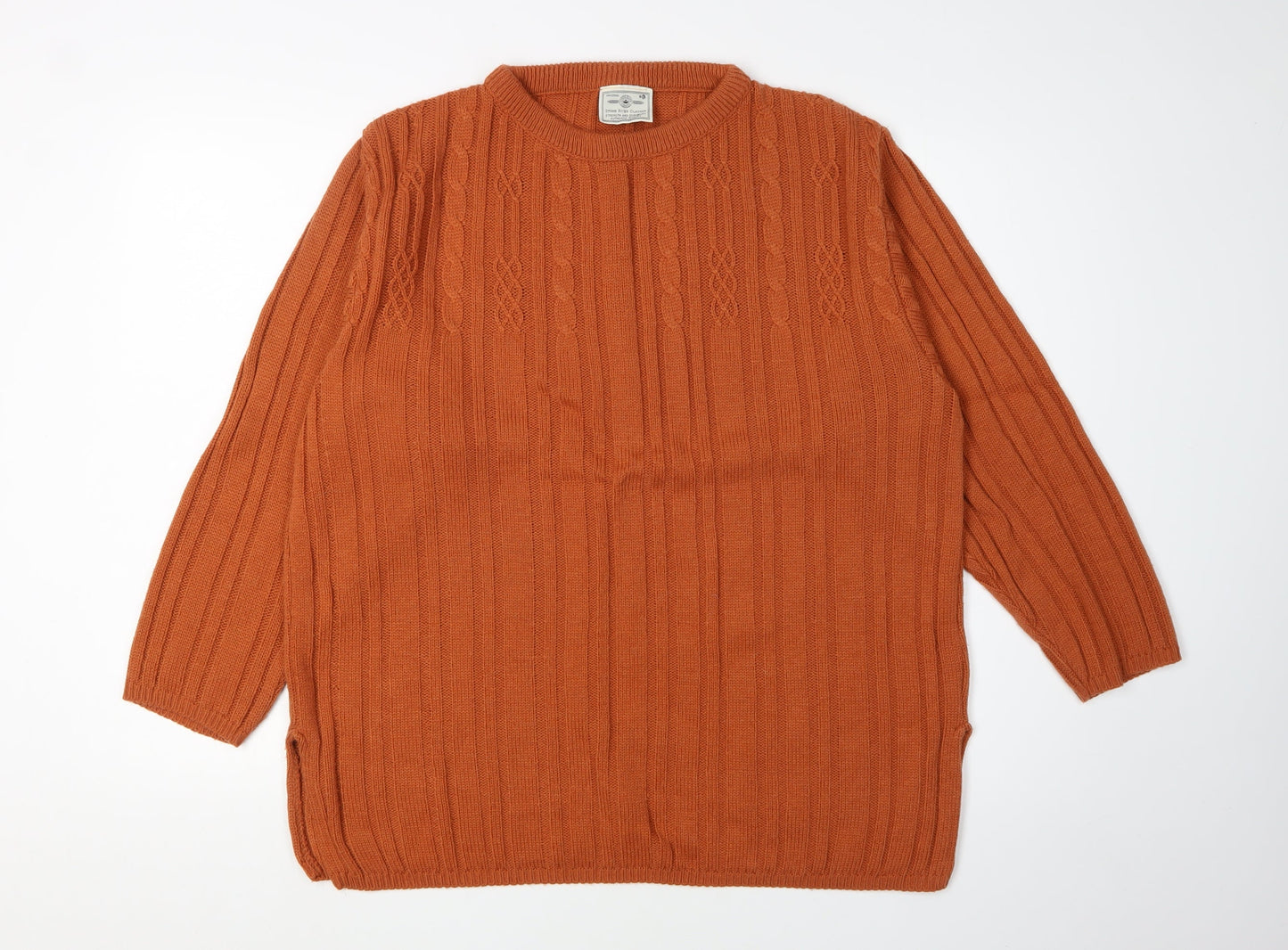 Stone River Classics Women's Orange Pullover Jumper Size 14
