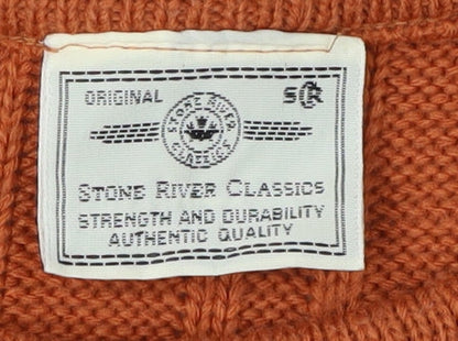 Stone River Classics Women's Orange Pullover Jumper Size 14