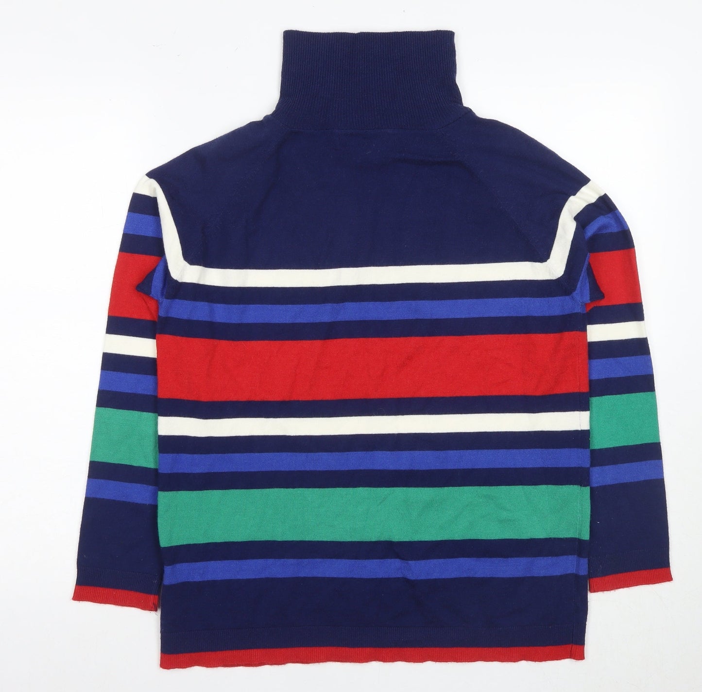 Womens UK Size S ISLE Multicoloured Full Zip Jumper