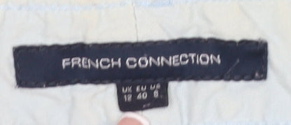 Womens UK Size 12 French Connection Regular Fit Straight Blue Trousers