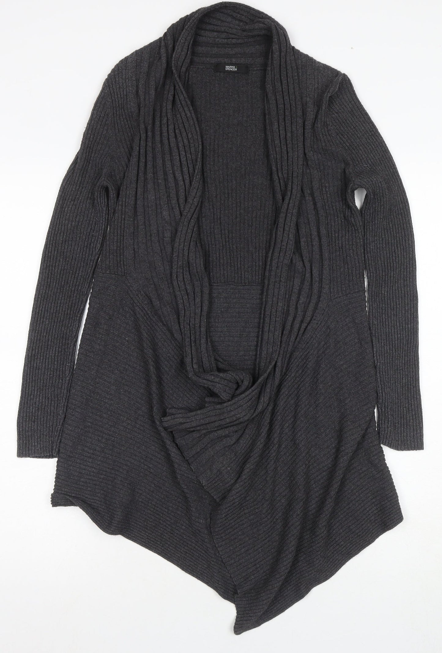 Womens UK Size 10 Marks and Spencer Grey Cardigan Jumper