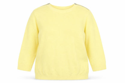 Womens UK Size 2 Wallis Yellow Pullover Jumper