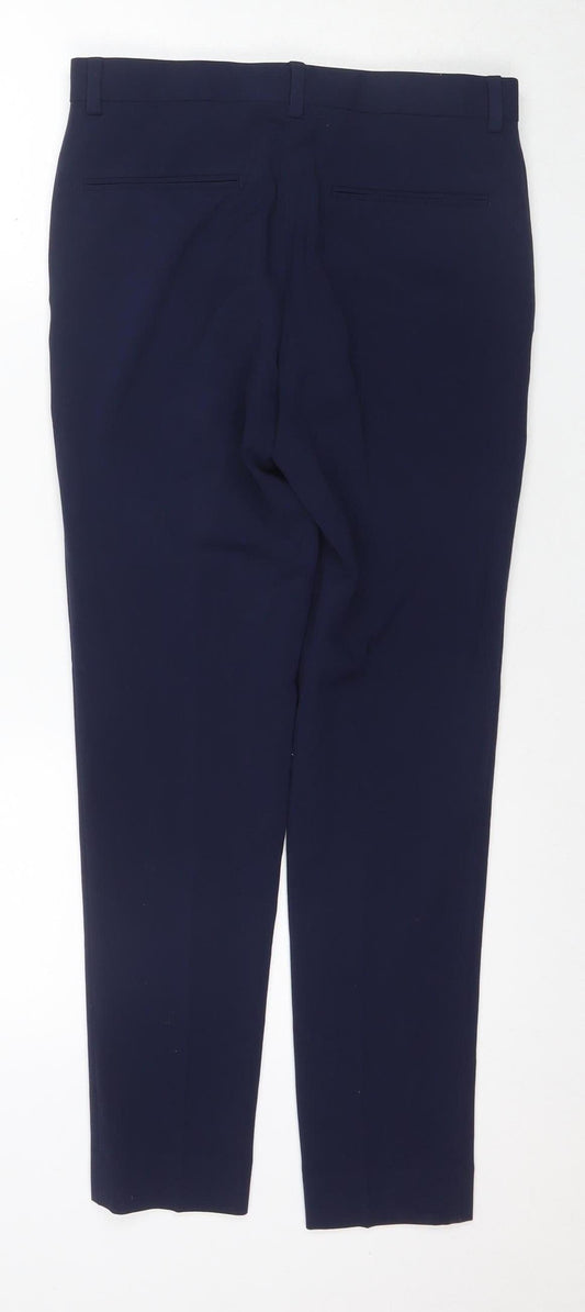 Womens UK Size 10 ASOS Slim Fit Straight Blue Trousers