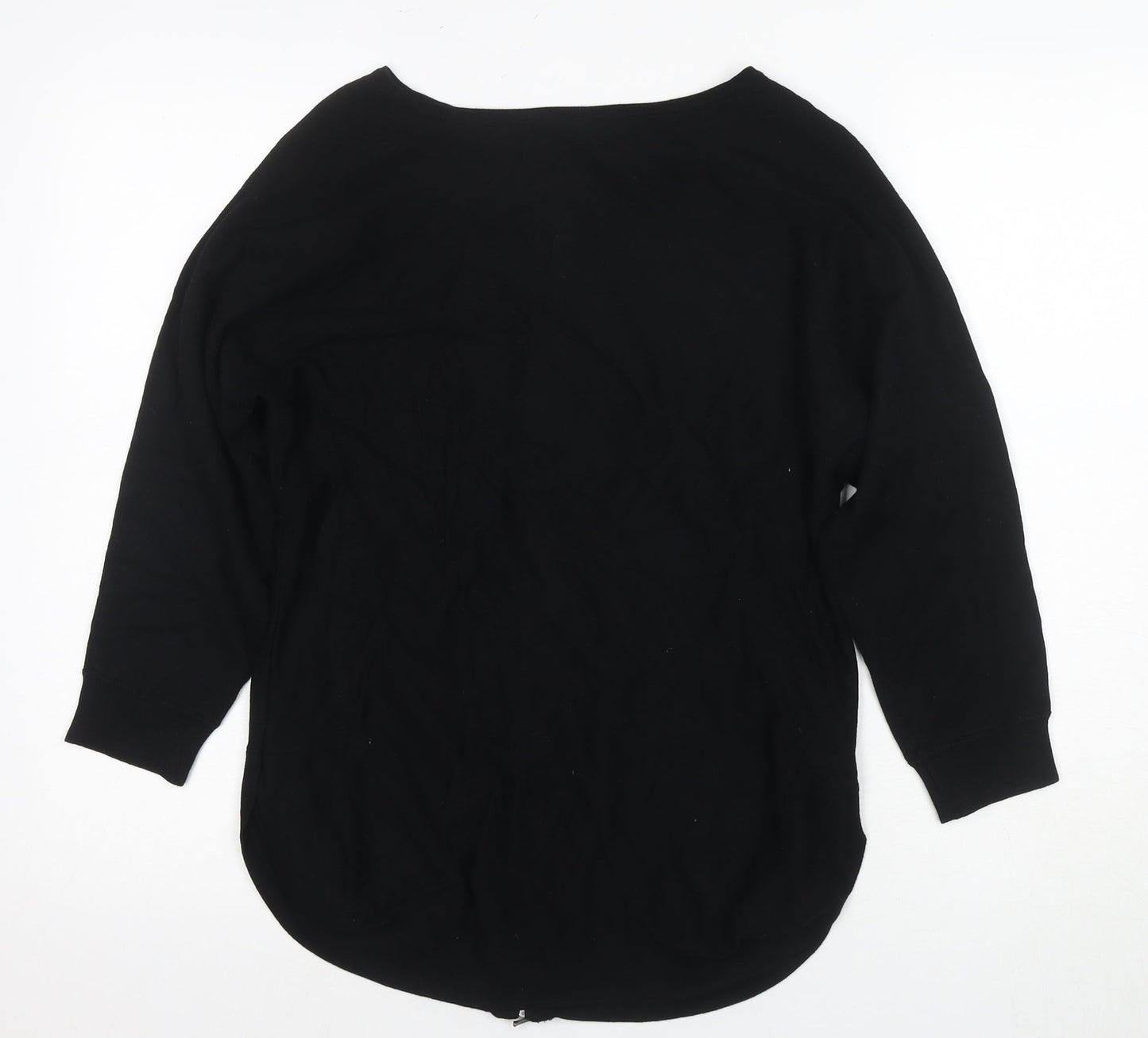 Womens UK Size S Monsoon Black Full Zip Jumper