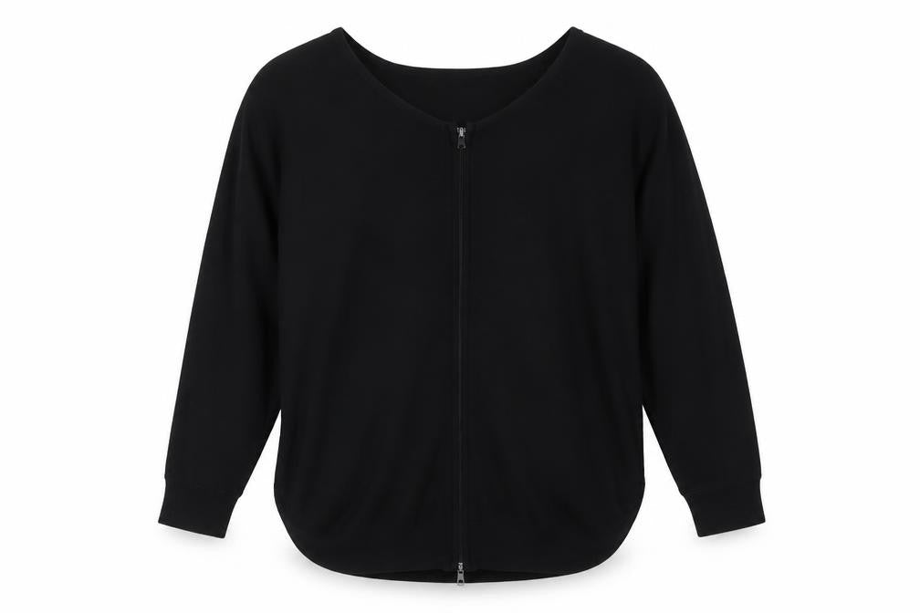 Womens UK Size S Monsoon Black Full Zip Jumper
