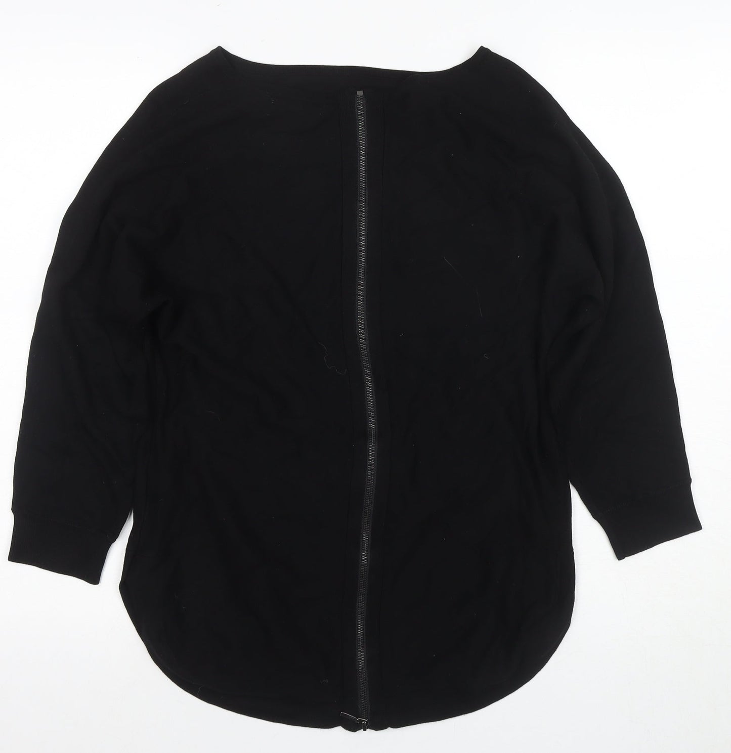 Womens UK Size S Monsoon Black Full Zip Jumper