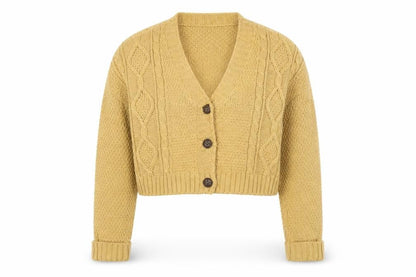 Womens UK Size M PRETTYLITTLETHING Beige Cardigan Jumper