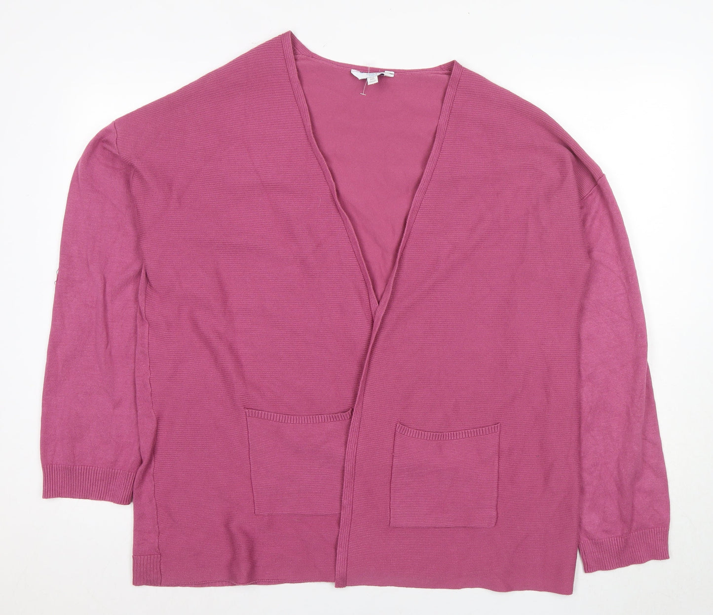 Time and Tru Women's Pink Cardigan, Size 20, V-Neck