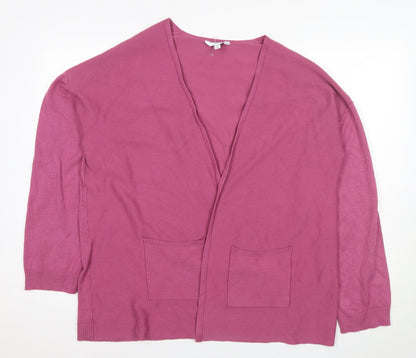 Time and Tru Women's Pink Cardigan, Size 20, V-Neck