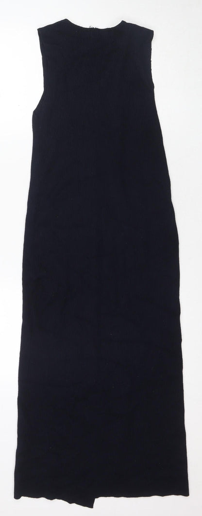 Zara Women's Black Bodycon Dress M, Midi, Casual Wear