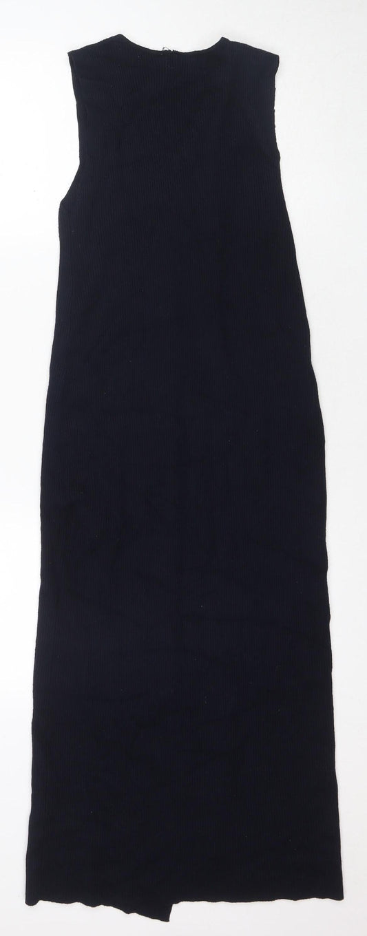 Zara Women's Black Bodycon Dress M, Midi, Casual Wear