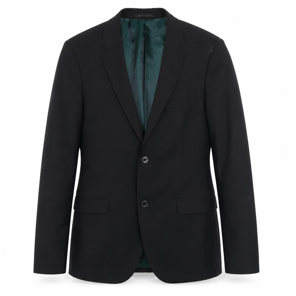 Mens UK Size 38 Topman Regular Black Suit Jacket