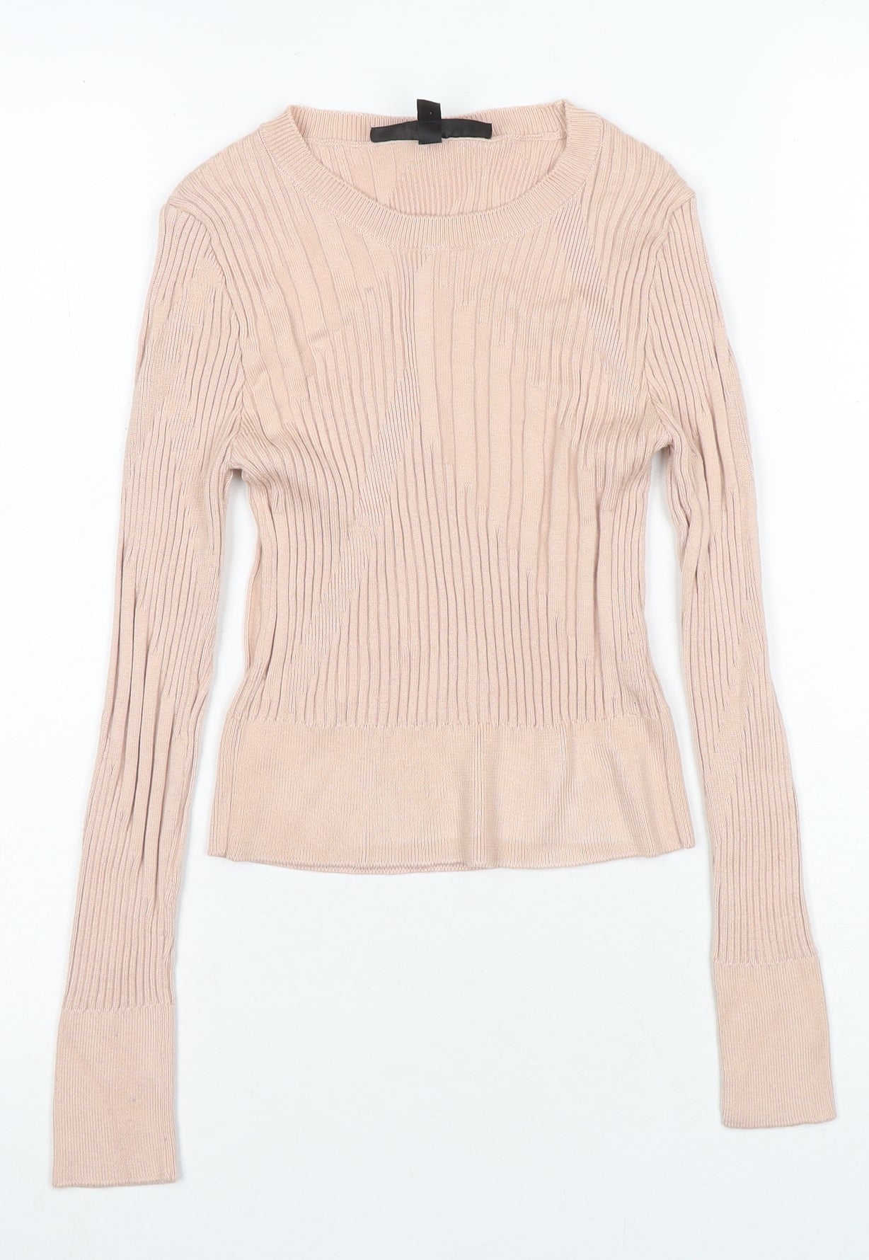 Womens UK Size 6 Topshop Beige  T-Shirt