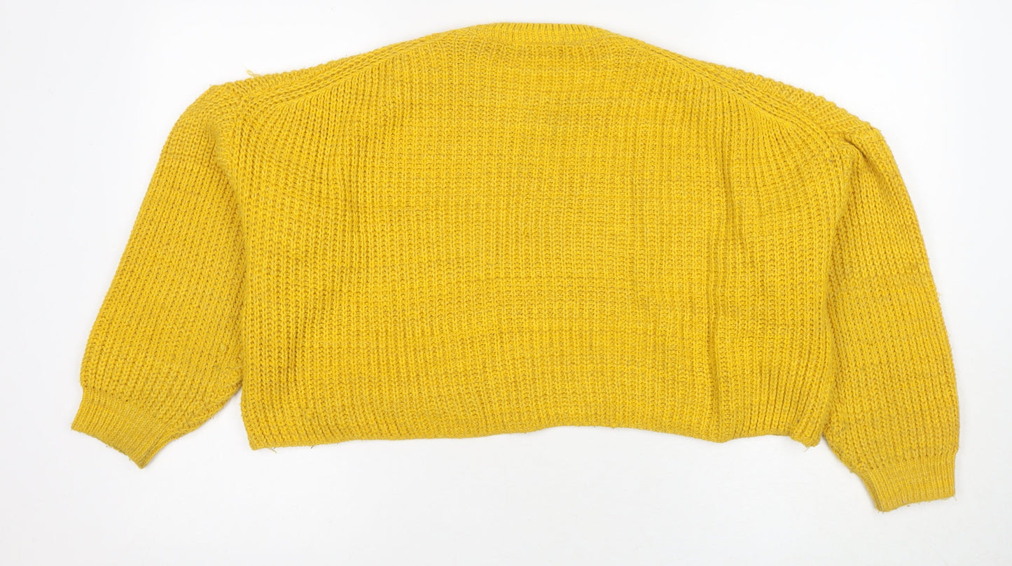 Womens UK Size S Urban Outfitters Yellow Pullover Jumper