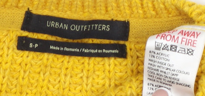 Womens UK Size S Urban Outfitters Yellow Pullover Jumper