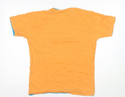 Springfield Men's Orange Space Graphic T-Shirt - Size 8