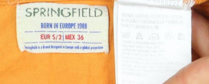 Springfield Men's Orange Space Graphic T-Shirt - Size 8