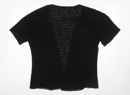 Womens UK Size M Dorothy Perkins Black Cardigan Jumper