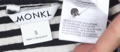 Womens UK Size S Monki Black Wrap Blouse