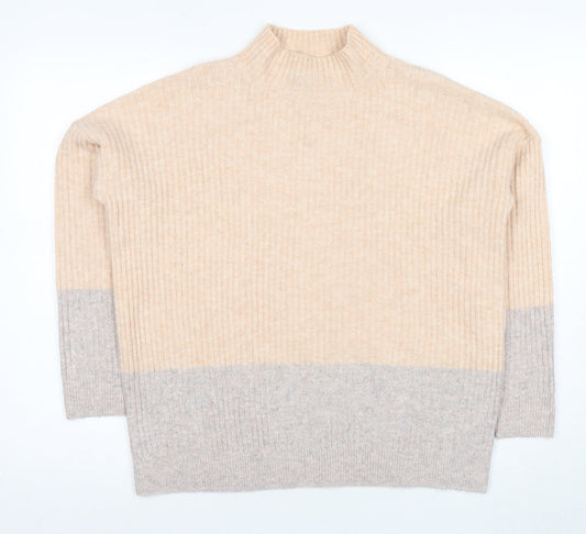 Womens UK Size S Marks and Spencer Beige Pullover Jumper