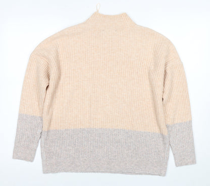 Womens UK Size S Marks and Spencer Beige Pullover Jumper