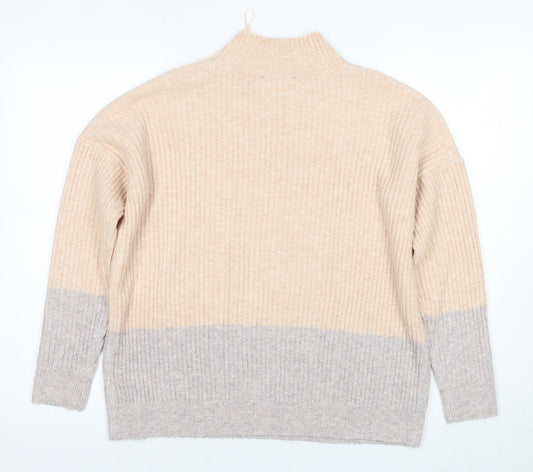 Womens UK Size S Marks and Spencer Beige Pullover Jumper
