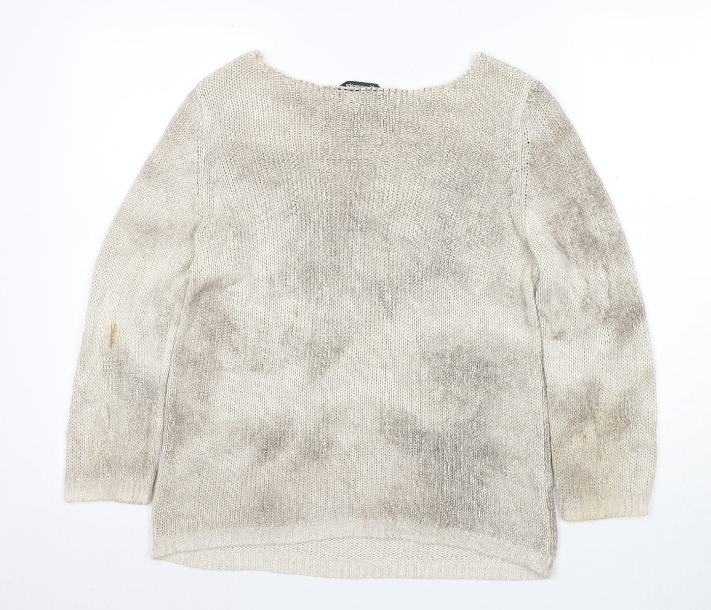 Kaleidoscope Women's Beige Knit Jumper Size 12