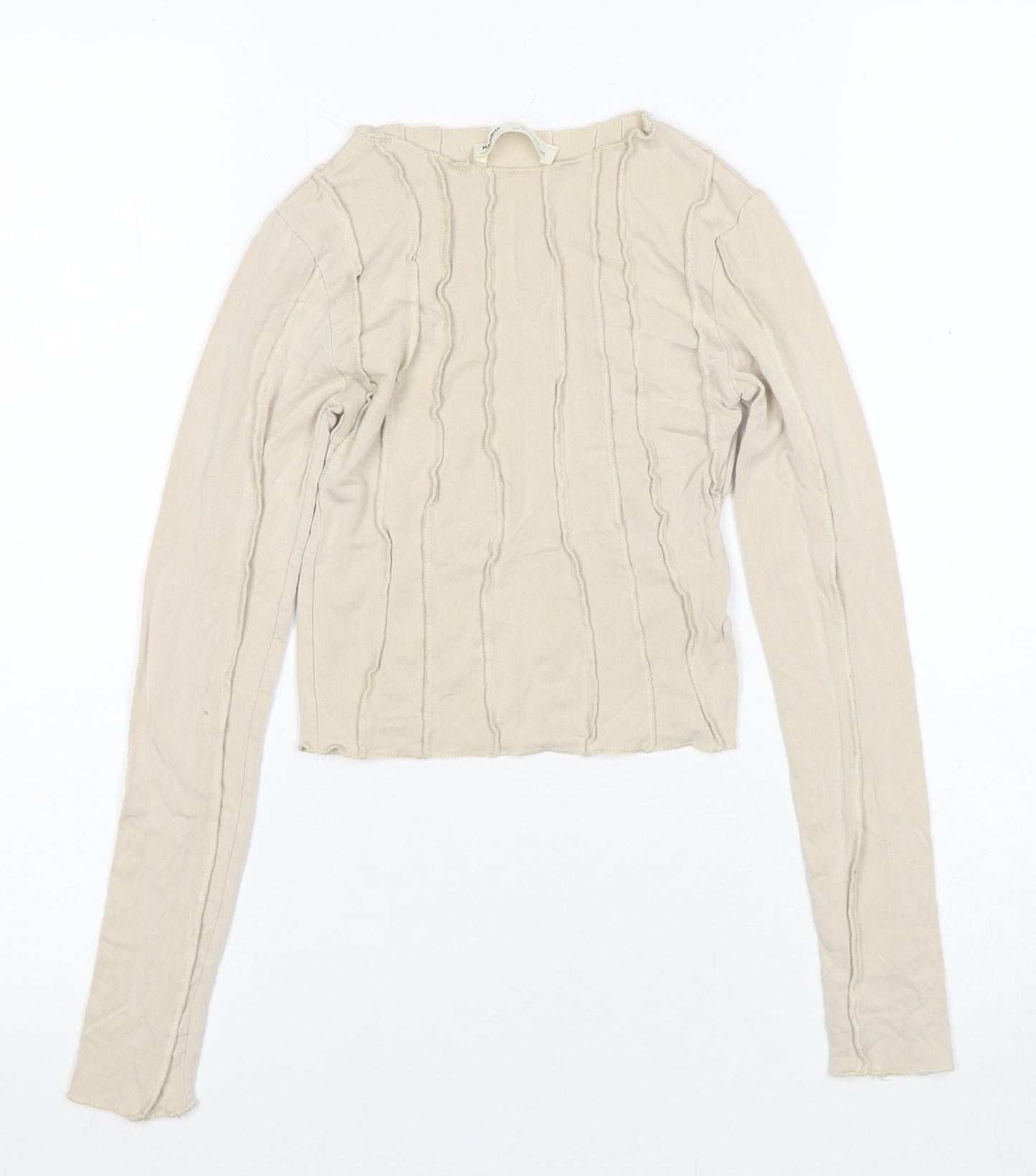 Womens UK Size S Pull&Bear Beige  Blouse