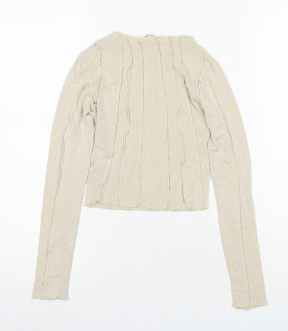 Womens UK Size S Pull&Bear Beige  Blouse