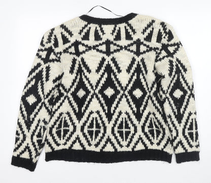 Womens UK Size M Oasis Black Pullover Jumper