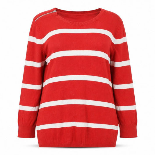 Womens UK Size 16 The Collection Red Jersey Blouse