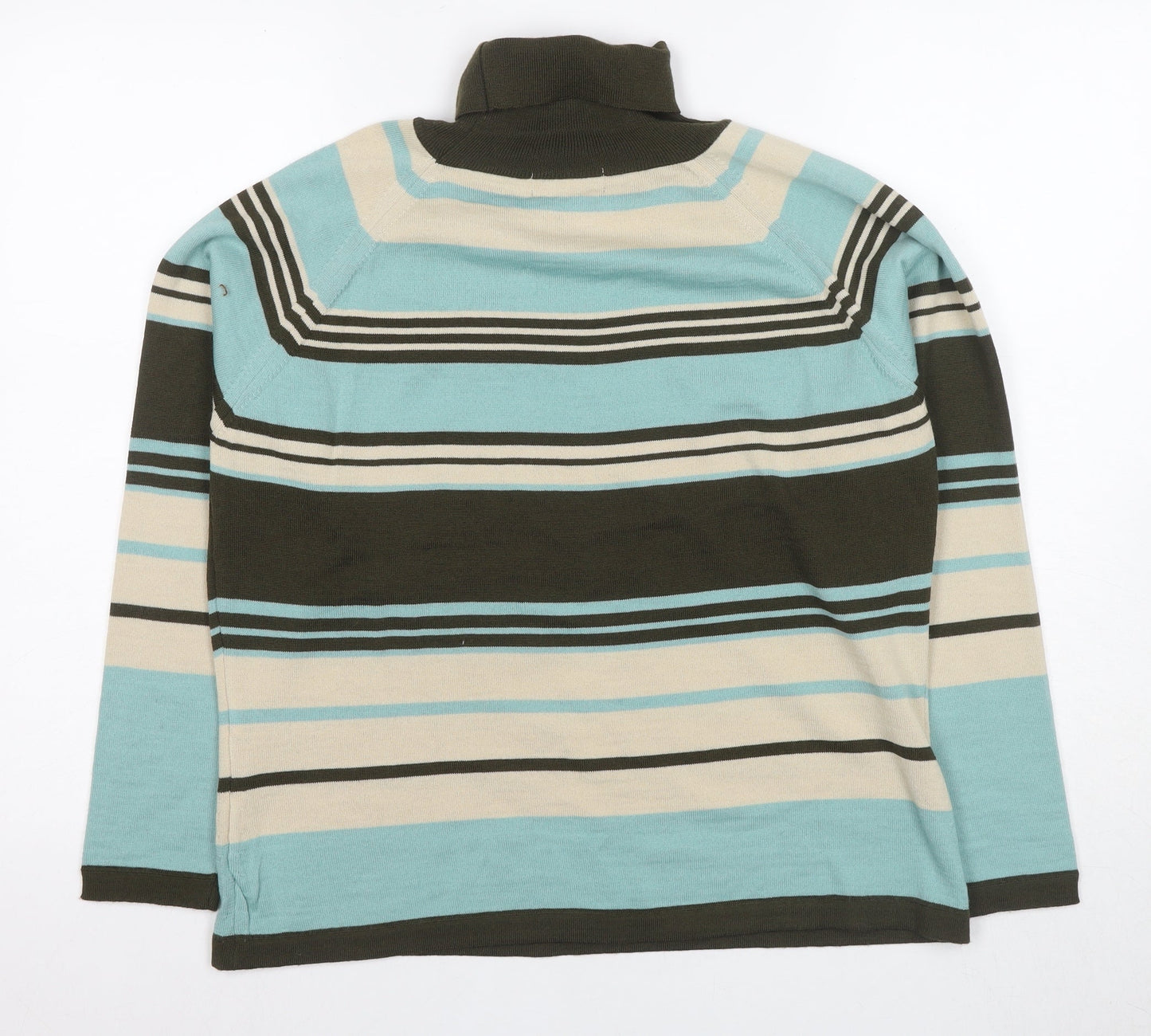 p4d Women's Multicoloured Roll Neck Jumper