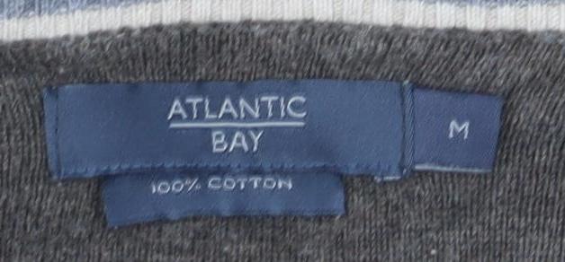 Atlantic Bay Men's Beige Striped Pullover Jumper M