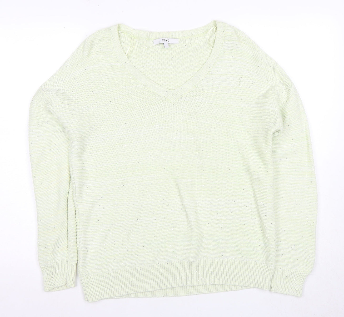 Womens UK Size Small NEXT Green Pullover Jumper
