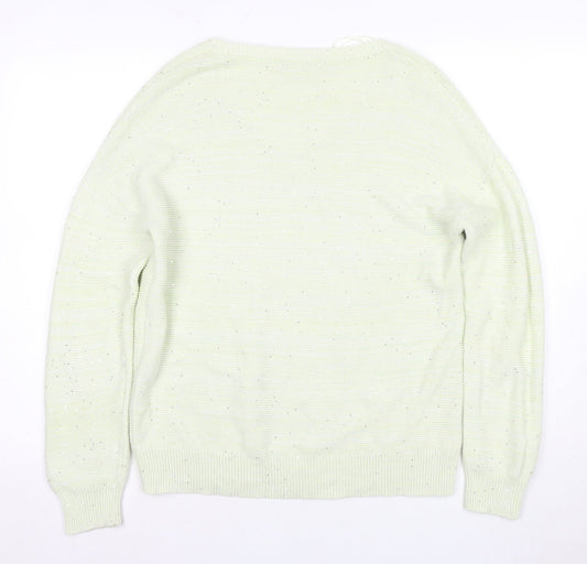 Womens UK Size Small NEXT Green Pullover Jumper